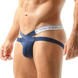 Exposed Band X Jockstrap Modern Undies Navy 27-30in (70-76cm)