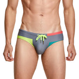 Panel Swim Briefs Modern Undies Gray 27-29in (68-76cm)