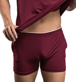 Hang Out Lounge Shorts Modern Undies Maroon 27-30in (69-76cm)
