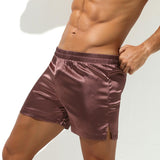 Silky Lounge Shorts Modern Undies Coffee 27-30in (68-74cm)