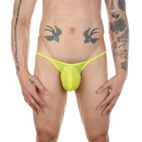 Thrust Mesh G-String Modern Undies yellow 27-30in (68-76cm)