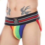 Throwback Retro Jockstrap Modern Undies rainbow 28-31in (70-78cm)