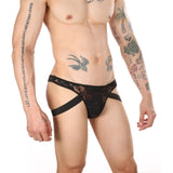 Sissy Jock Thong Modern Undies black 26-28in (66-71cm)