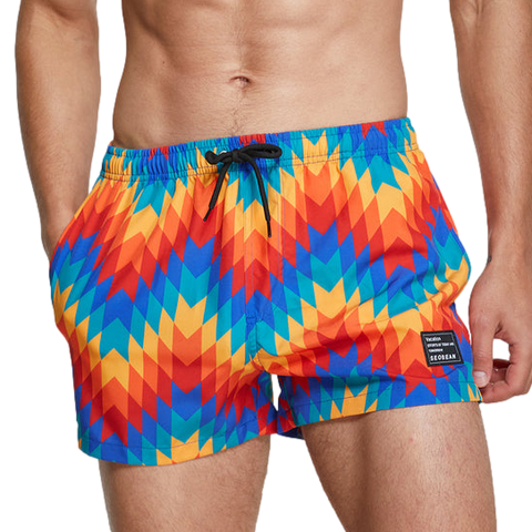 Nova Swim Shorts Modern Undies Geometric 27-30in (70-76cm) 