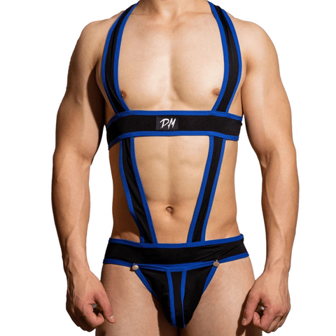 Dominator Body Harness Modern Undies Blue 28-30in (71-78cm) 