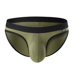 Essential Ribbed Briefs Modern Undies Army Green 33-36in (84-94cm) 