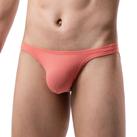 Ribbed Bikini Briefs Modern Undies Orange 26-29in (66-74cm) 