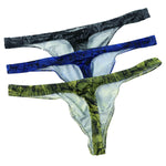 3 Pack Texture Thong Modern Undies Mix 27-30in (68-78cm) 3pcs