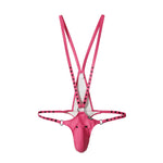 Stud Harness Thong Modern Undies Pink One Size 