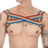 X Strap Harness Modern Undies rainbow One Size 