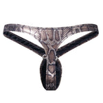 Snakeskin Button Thong Modern Undies   