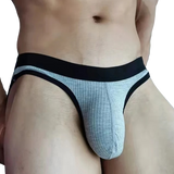 Essential Ribbed Briefs Modern Undies Gray 26-29in (66-74cm) 