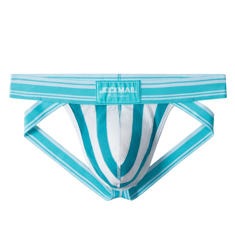 Circus Stripes Jockstrap Modern Undies Aqua 28-30in (70-78cm) 