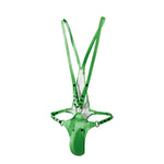 Stud Harness Thong Modern Undies Green One Size 
