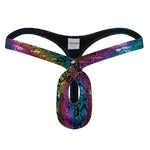 Snakeskin Button Thong Modern Undies   