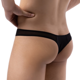 3 Pack Stretchy Half-Sheer Thong Modern Undies   