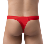 Stretchy Half-Sheer Thong Modern Undies Red 26-29in (66-73cm) 
