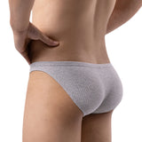 Ribbed Bikini Briefs Modern Undies Gray 26-29in (66-74cm) 