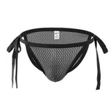 Sheer Hip Tie Bikini Modern Undies Black 32-35in (84-90cm) 