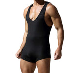 Ribbed Body Suit Modern Undies Black 30-33in (80-86cm) 