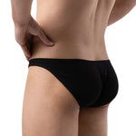 Ribbed Bikini Briefs Modern Undies Black 26-29in (66-74cm) 