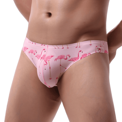 Silky Graphic Slim Briefs Modern Undies Flamingo 26-30in (66-75cm) 