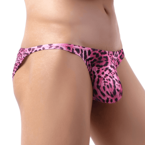 Rainbow Leopard Bikini Briefs Modern Undies Pink 37-40in (92-104cm) 