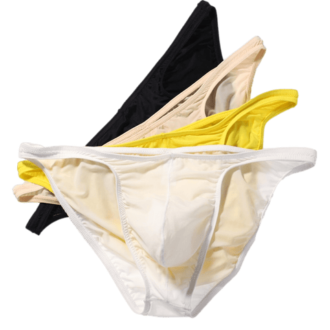 4 Pack Nude Slip Bikini Briefs Modern Undies Mix 33-35in (84-90cm) 4pcs