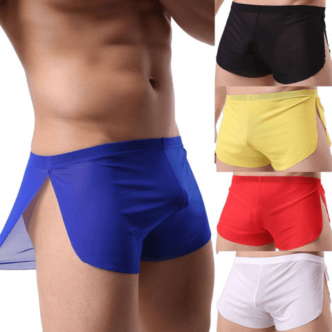 4 Pack Sheer Slit Shorts Modern Undies Mix 26-29in (66-75cm) 4pcs