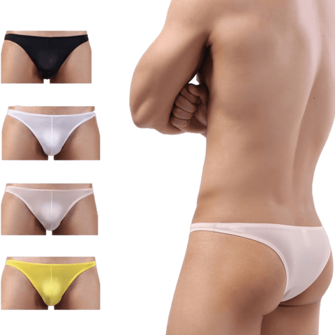 4 Pack Nude Slip V Bikini Modern Undies Mix 35-38in (90-96cm) 4pcs