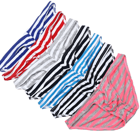 5 Pack Classic Striped Bikini Briefs Modern Undies Mix 26-29in (66-73cm) 5pcs