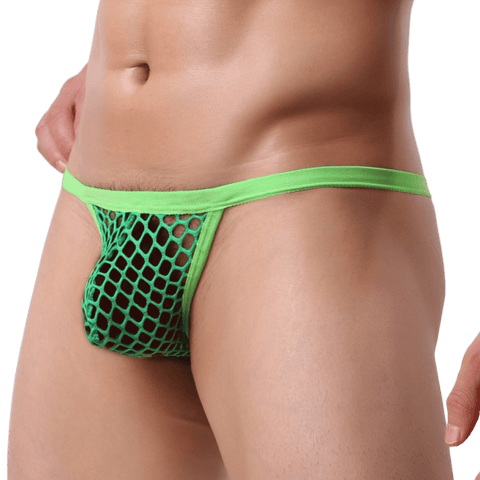 Extreme Fishnet Thong Modern Undies Green 33-36in (84-92cm) 