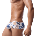 5 Pack Eclectic Cheeky Briefs Modern Undies Tropical White 26-29in (66-73cm) 5pcs