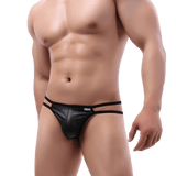 Glossy Double String Thong Modern Undies   