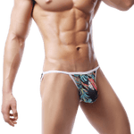 4 Pack Eclectic String Bikini Modern Undies Fruity Navy 26-29in (66-73cm) 4pcs