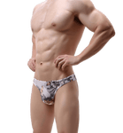 Sheer Floral Thong Modern Undies   