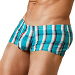 Pouched Plaid Lounge Boxers Modern Undies Blue 28-30in (72-78cm) 