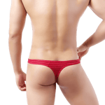Light Striped Thong Modern Undies Red 26-29in (66-75cm) 