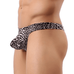 Leopard Bulge Thong Modern Undies Dark Grey 27-30in (70-78cm) 