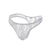 Sissy Sheer Lace Thong Modern Undies white 27-30in (68-76cm) 