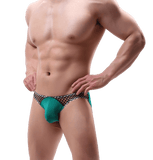 Fishnet Bulge Bikini Briefs Modern Undies Green 26-29in (64-74cm) 