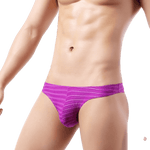 Light Striped Thongkini Modern Undies Purple 26-29in (66-75cm) 