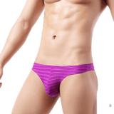 Light Striped Thongkini Modern Undies Purple 26-29in (66-75cm) 