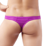 Light Striped Thong Modern Undies Purple 26-29in (66-75cm) 