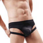 Flex Garter Thong Modern Undies Black 37-41in (92-104cm) 
