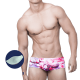 Watercolor Square Swim Briefs Modern Undies Watercolor with Pad 32-34in (82-90cm) 
