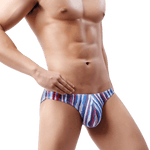 5 Pack Designer Slip Bikini Briefs Modern Undies Striped 26-29in (66-75cm) 5pcs