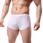 Sheer Slit Shorts Modern Undies White 37-41in (92-104cm) 