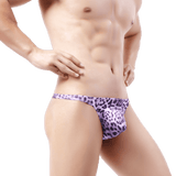 Rainbow Leopard Thong Modern Undies Purple 33-36in (84-92cm) 