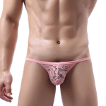 4 Pack No Secrets Lace Thong Modern Undies Pink 26-30in (66-76cm) 